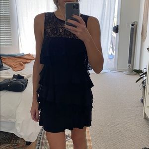 Black Lace Mini Dress